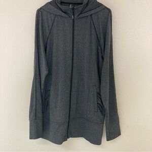 Mondetta Jacket gray zip up athletic women’s size XXL thumbholes